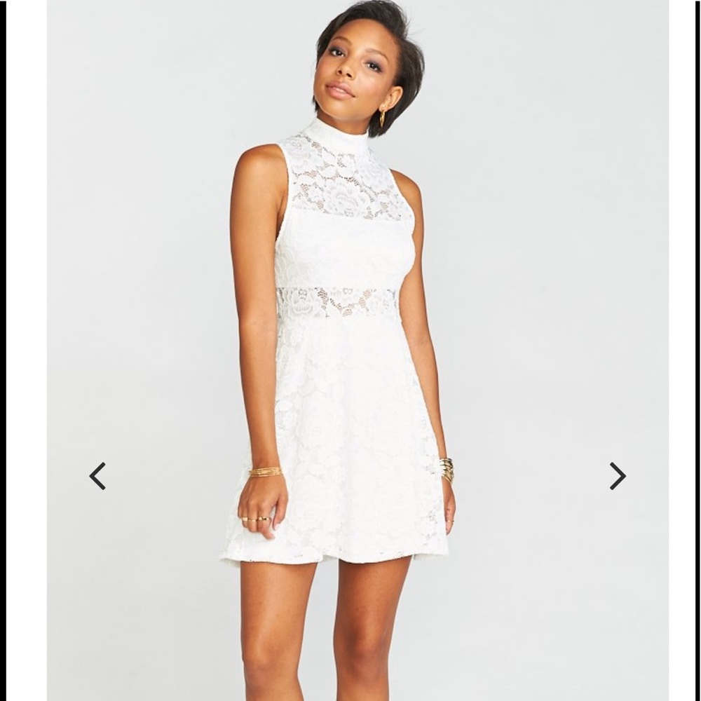 Mumu white lace dress